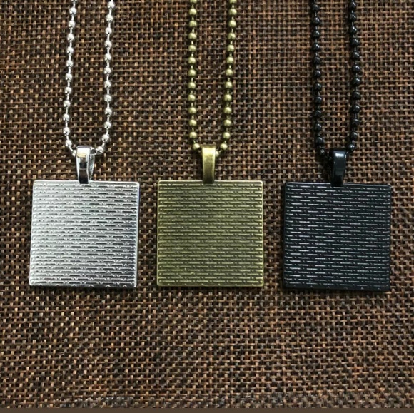 Colorful Tree of Life Tile Silver & Glass Necklace - Picture 8 of 8